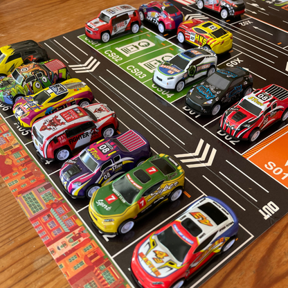 TurboTrack – 48 Cars with a Transforming Containe