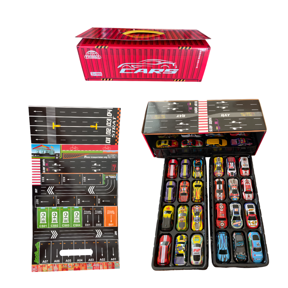 TurboTrack – 48 Cars with a Transforming Containe